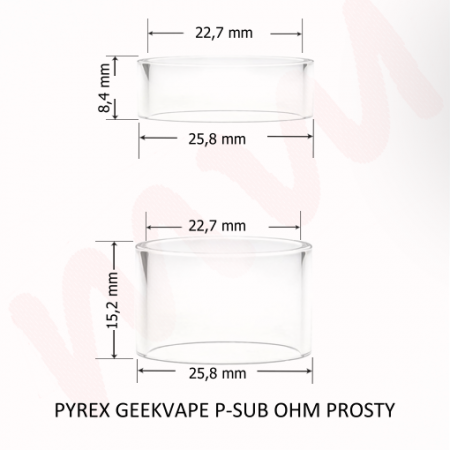 SZKIEŁKO GEEKVAPE P-SUB OHM PYREX PROSTY